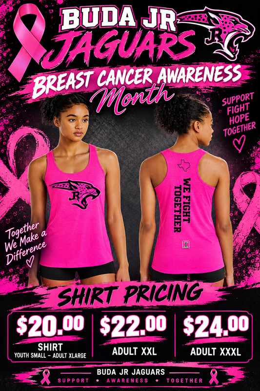 PINK OUT JAGS RACERBACKS (PK-UP ONLY)