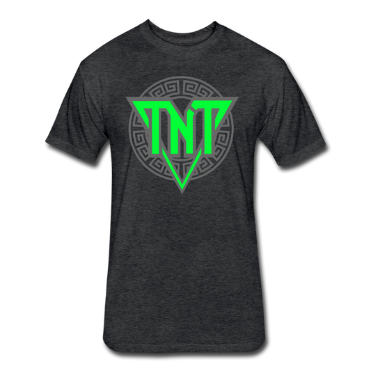 Fitted Cotton/Poly T-Shirt by Next Level - heather black