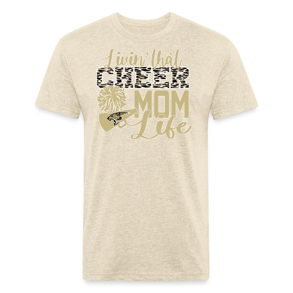 Fitted Cotton/Poly T-Shirt by Next Level - heather cream