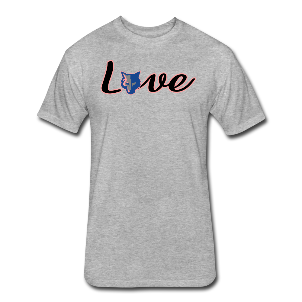 Fitted Cotton/Poly T-Shirt by Next Level - heather gray