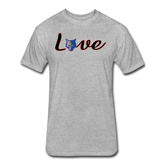 Fitted Cotton/Poly T-Shirt by Next Level - heather gray