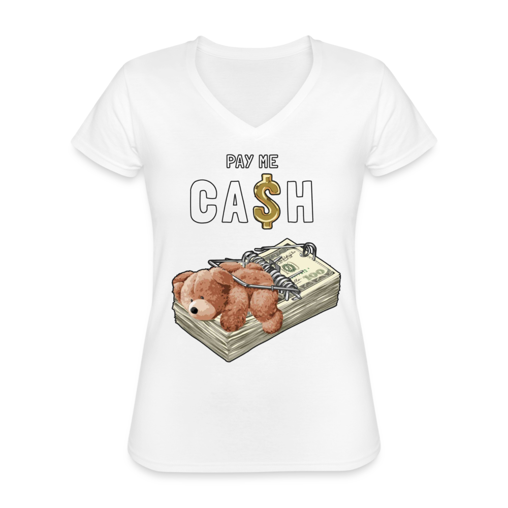 Women's V-Neck T-Shirt - white