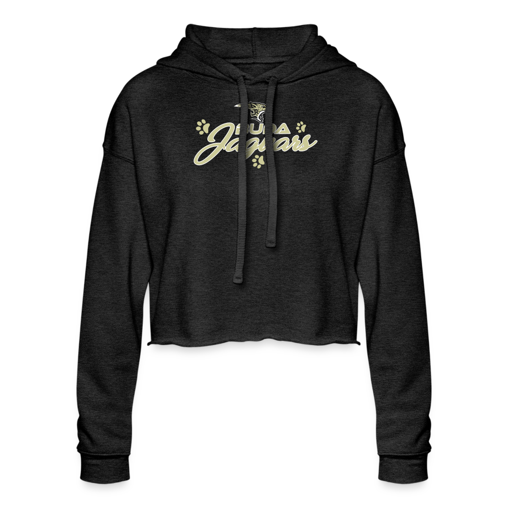 Women's Cropped Hoodie - deep heather