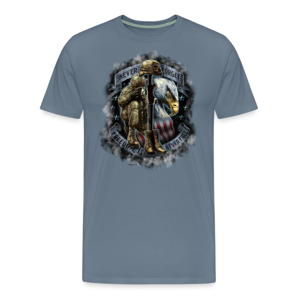 Men's Premium T-Shirt - steel blue