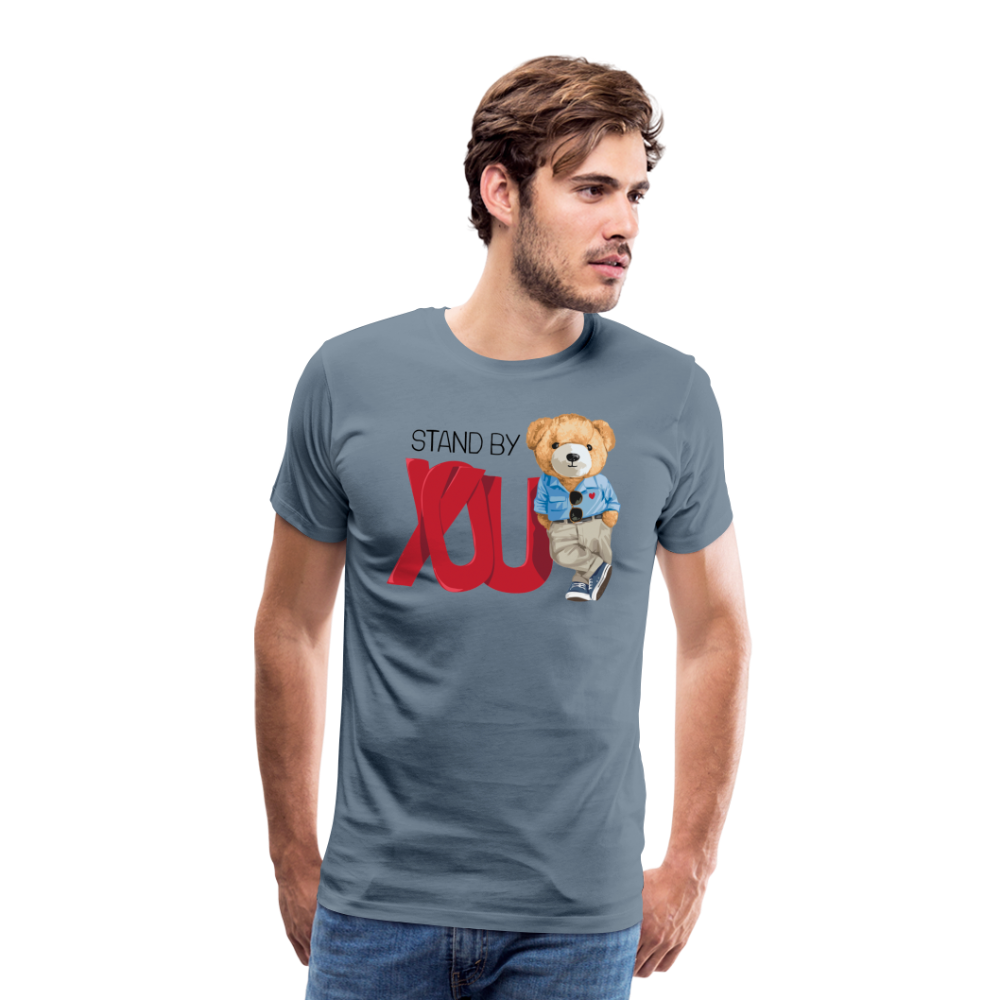 Men's Premium T-Shirt - steel blue