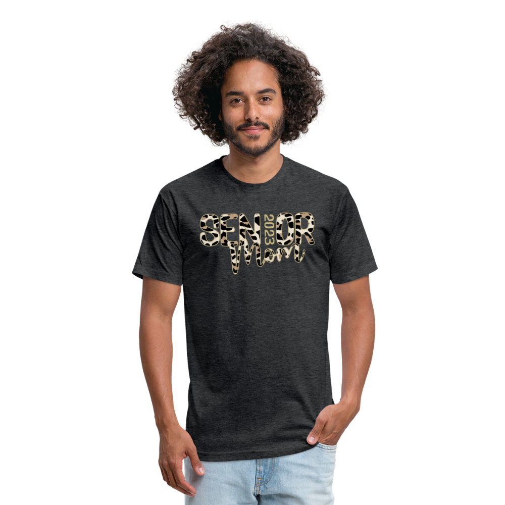 Fitted Cotton/Poly T-Shirt by Next Level - heather black