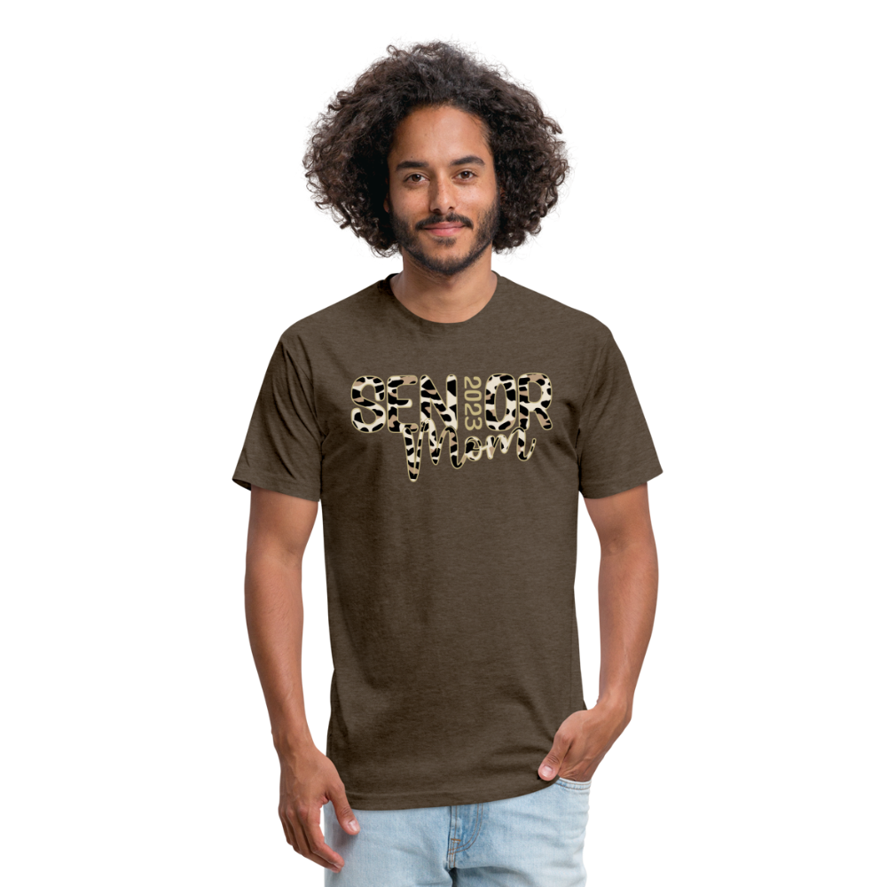 Fitted Cotton/Poly T-Shirt by Next Level - heather espresso