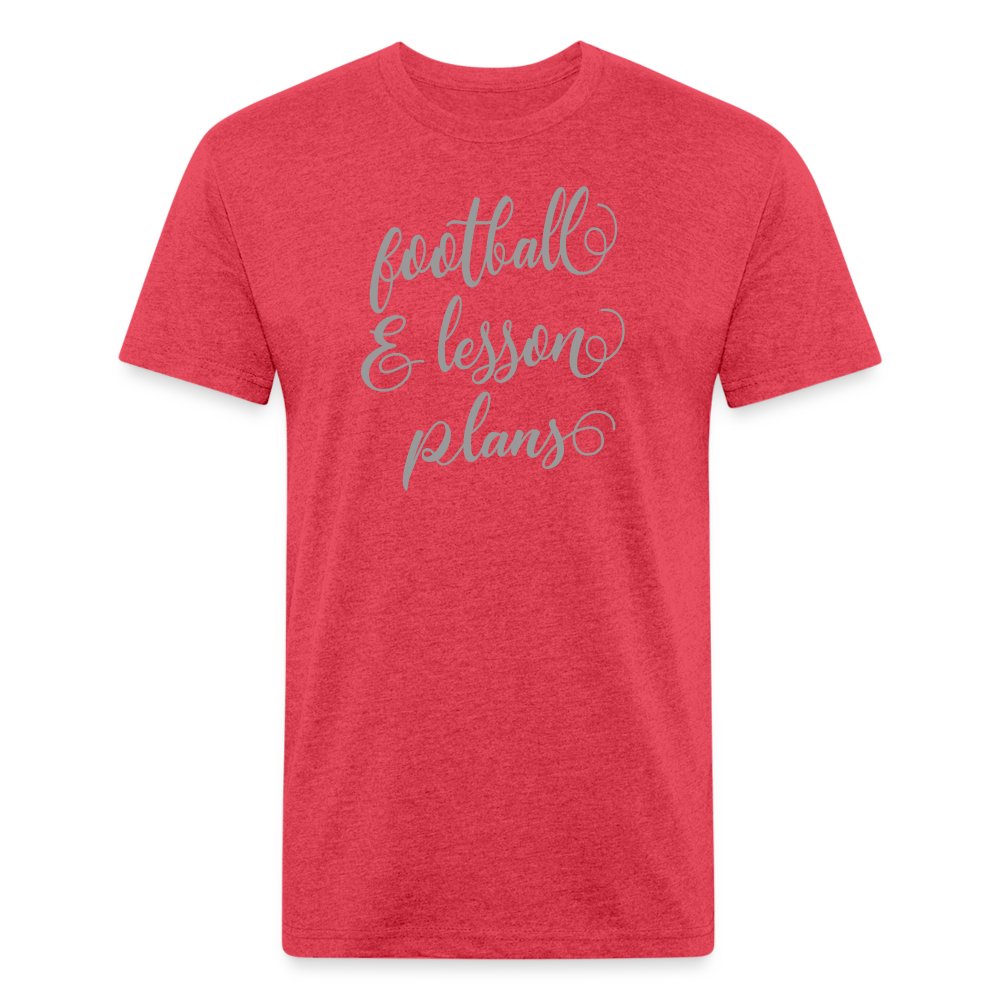 Fitted Cotton/Poly T-Shirt by Next Level - heather red