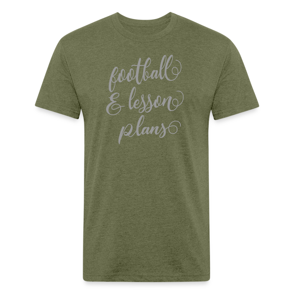 Fitted Cotton/Poly T-Shirt by Next Level - heather military green