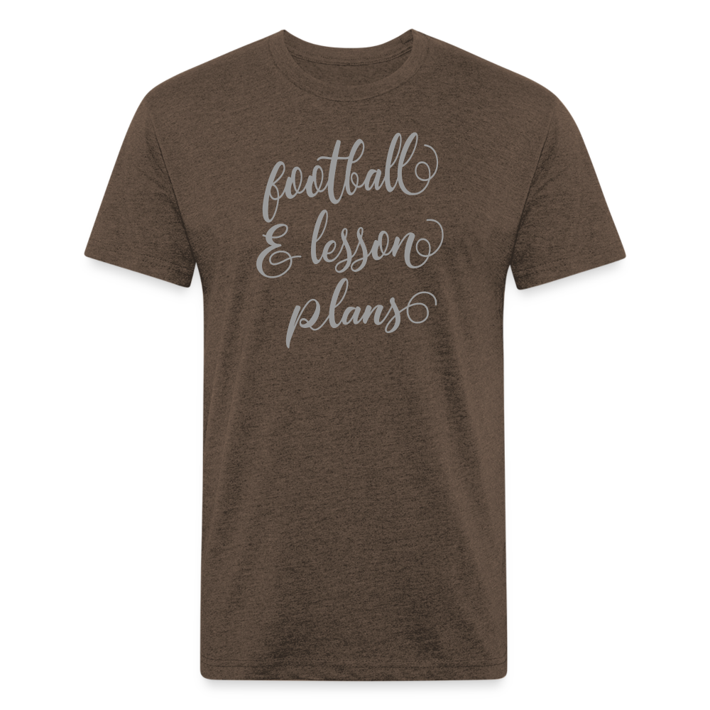 Fitted Cotton/Poly T-Shirt by Next Level - heather espresso