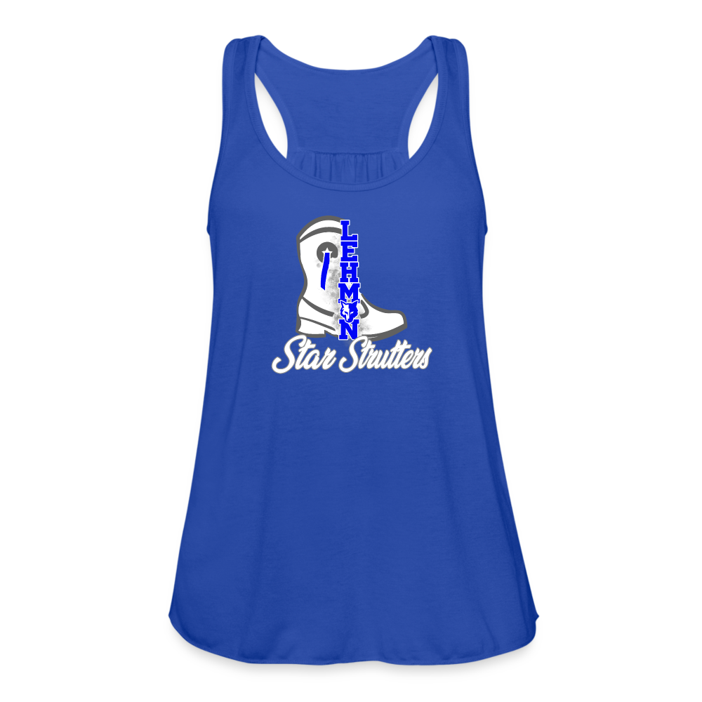 Women's Flowy Tank Top by Bella - royal blue