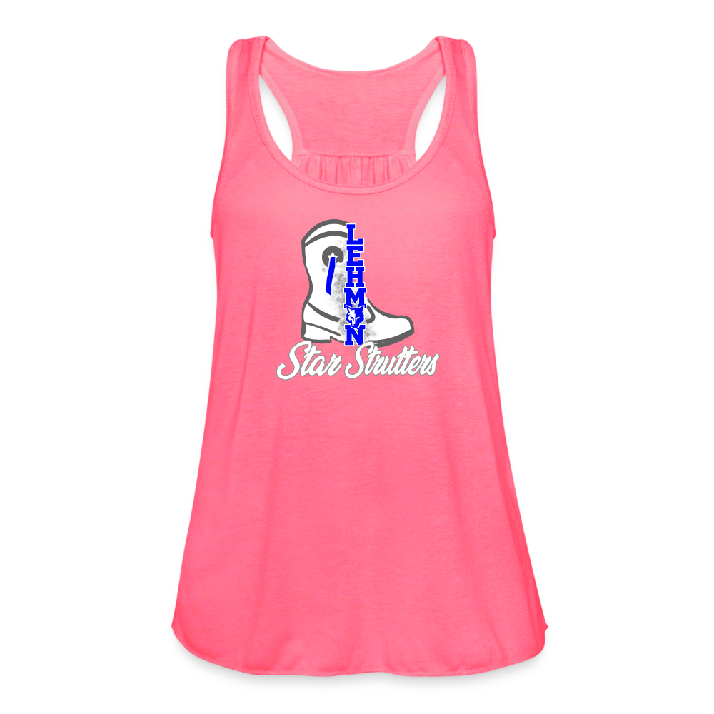 Women's Flowy Tank Top by Bella - neon pink