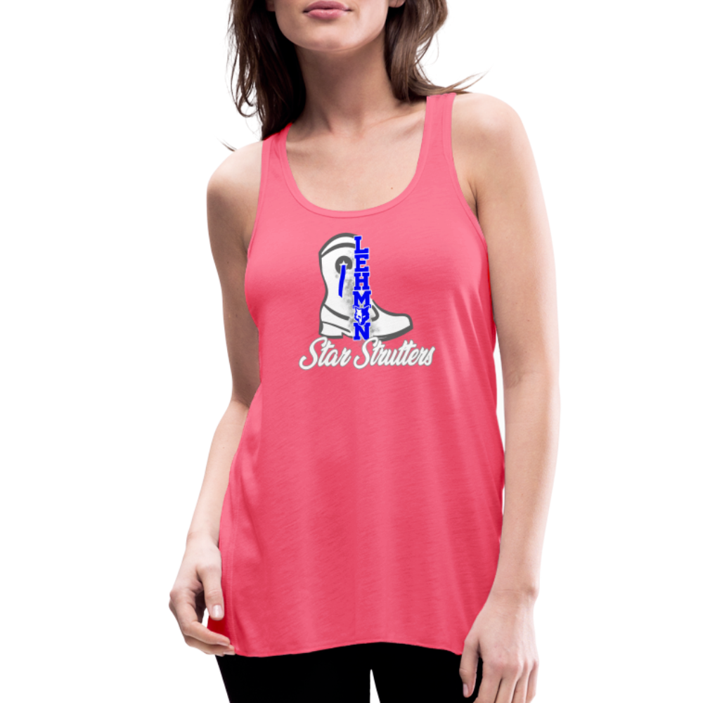 Women's Flowy Tank Top by Bella - neon pink